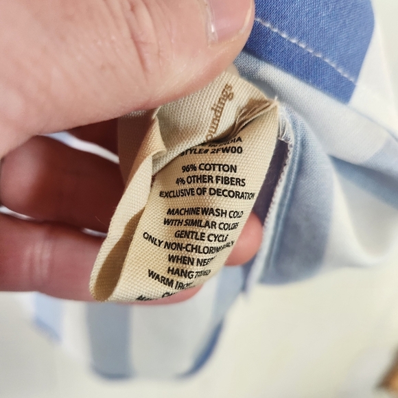 Soft Surroundings Main Sail Tunic Blue White Striped Photo Shoot Sample Petite S - Picture 12 of 16